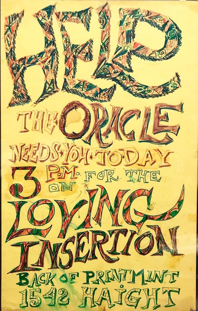 The Oracle’s Loving Insertion, 1967
